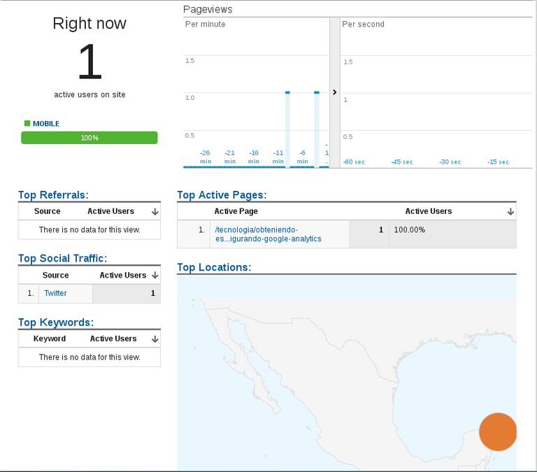 Prueba en tiempo real de la etiqueta del Google Analytics dentro del Google Tag Manager